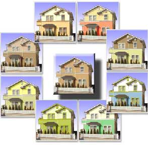 住宅の外壁カラーサンプルとカラーシミュレーション